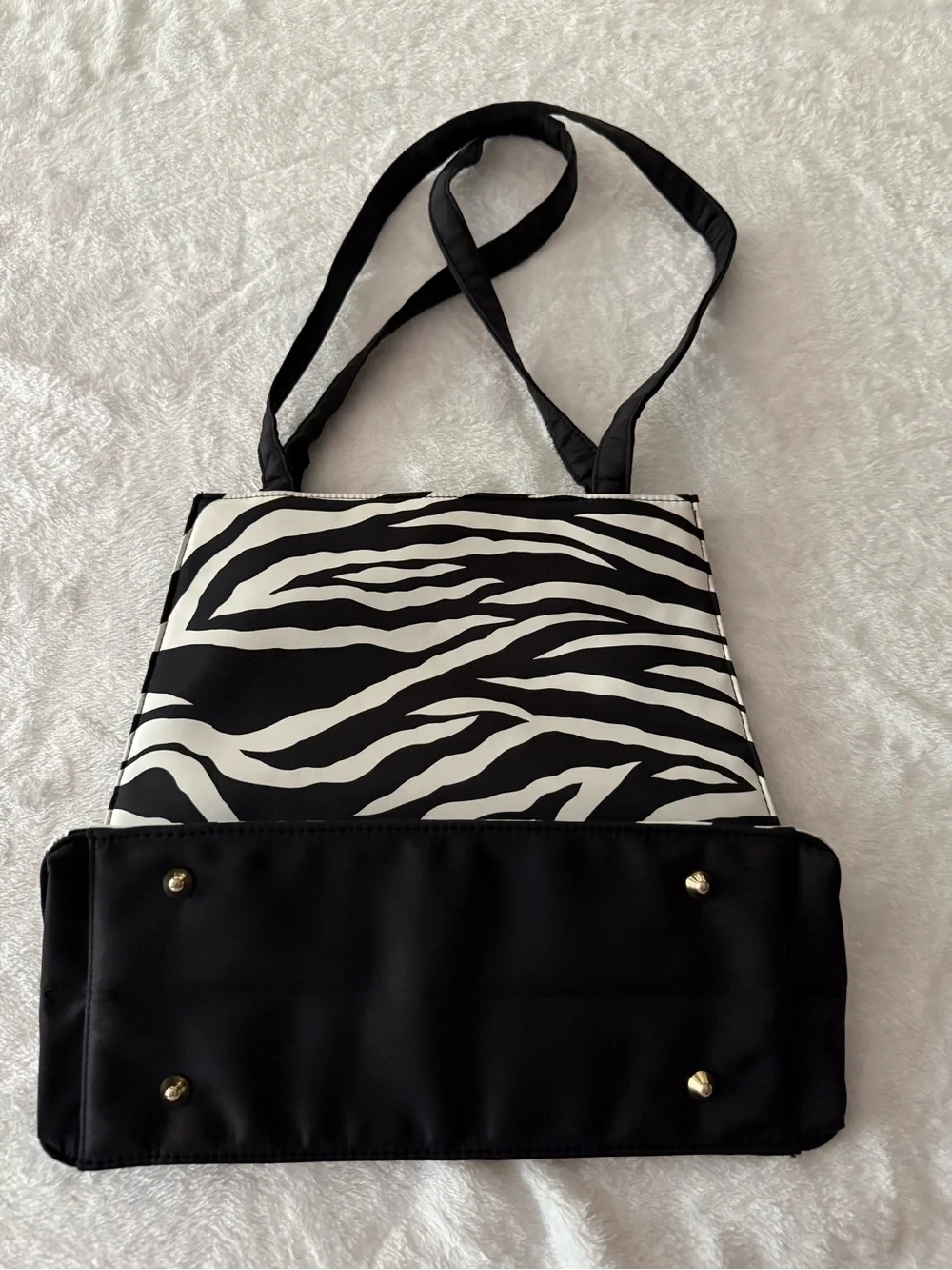 Diane Von Furstenberg Zebra Pattern Tote Bag